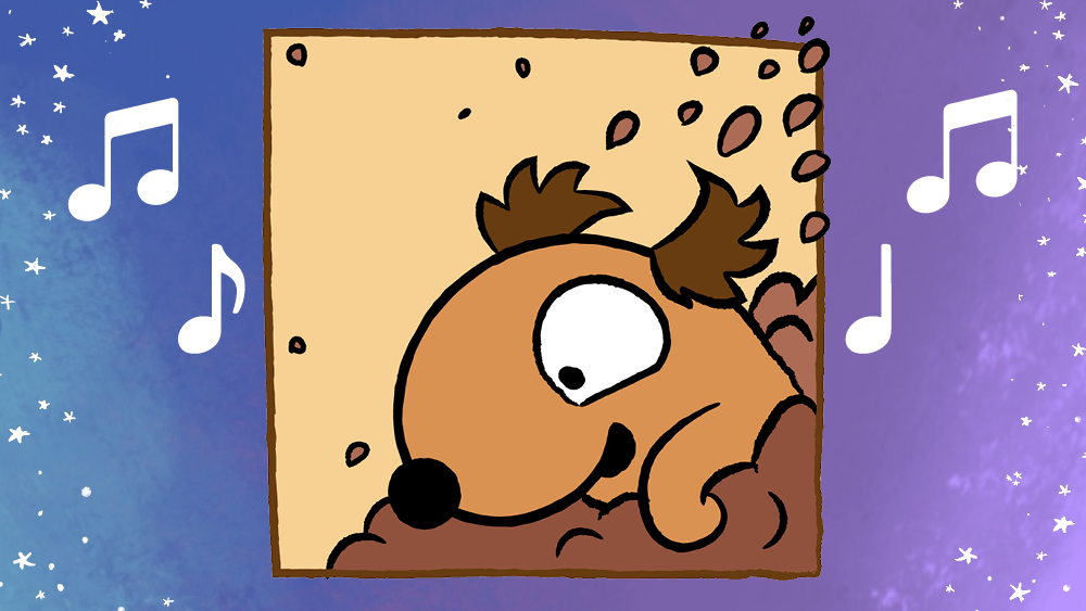 D - Dog Loves to Dig